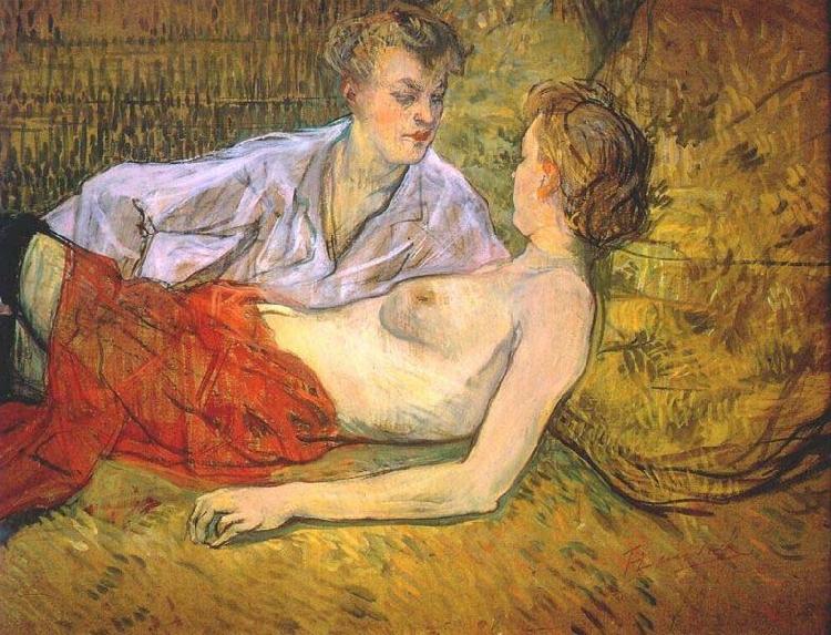 Henri de toulouse-lautrec The Two Girlfriends Germany oil painting art
